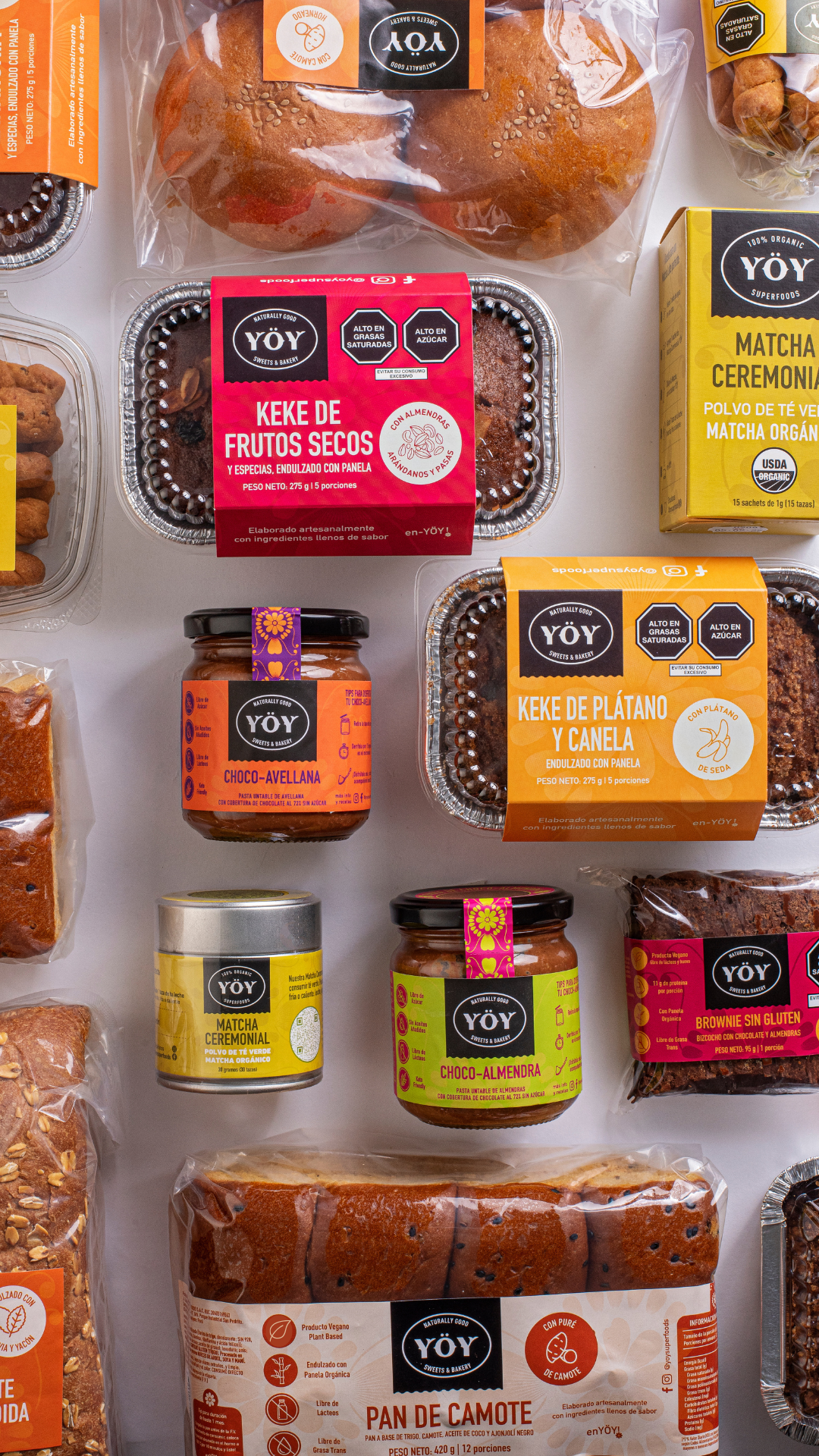 Productos Veganos Sin Azúcar Libre de Gluten YOY