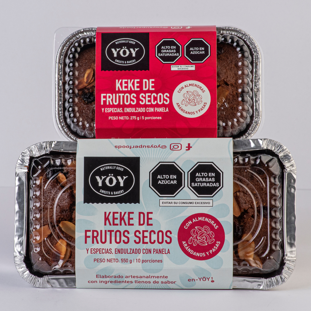 Keke Frutos Secos YÖY - 550 g y 275 g - Pág Web 1