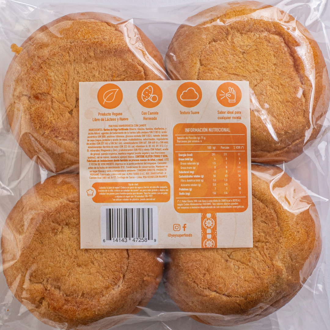 Pan Hamburguesa de Camote YÖY 2 - Pág. Web 2025